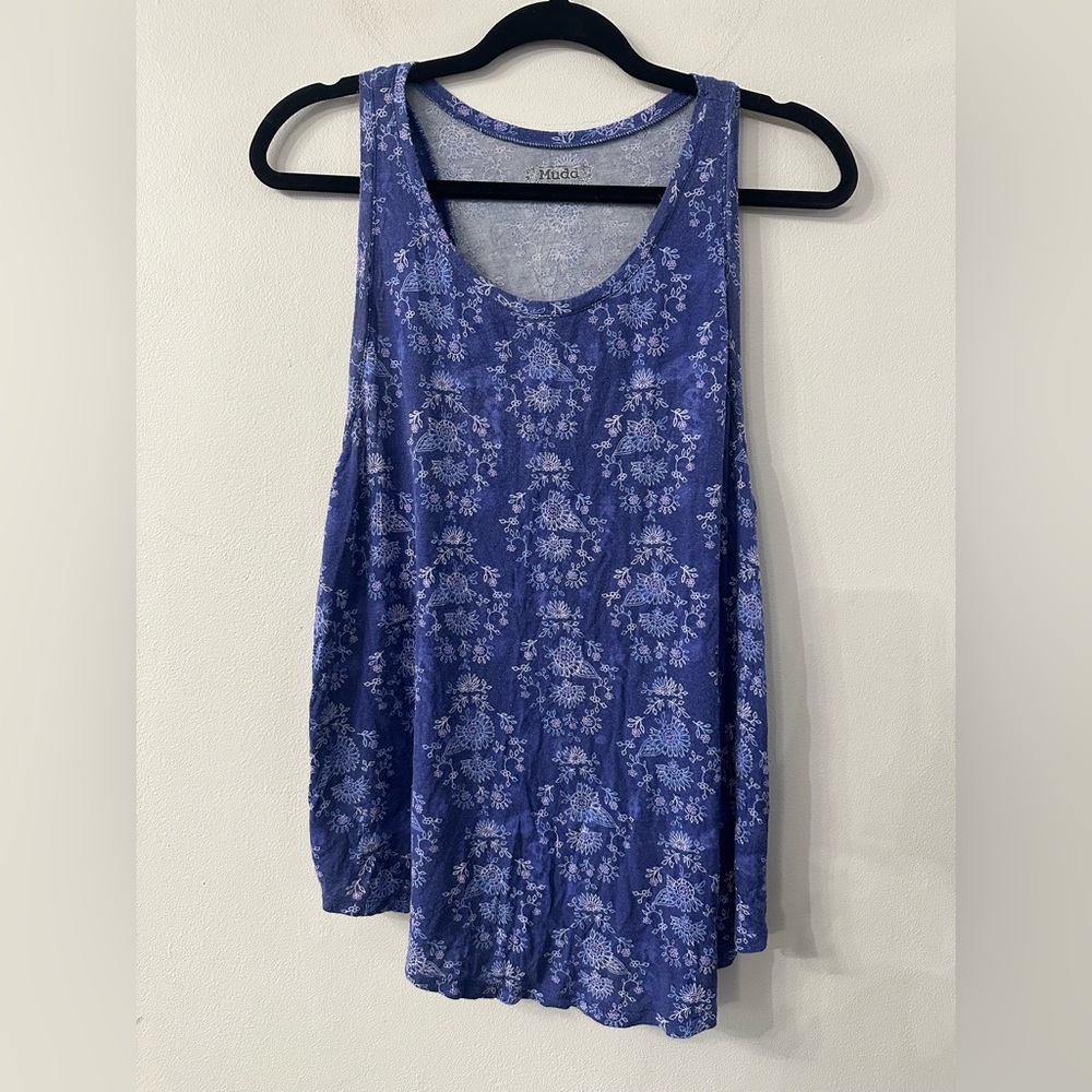 Mudd Women's Purple Floral Tank Top